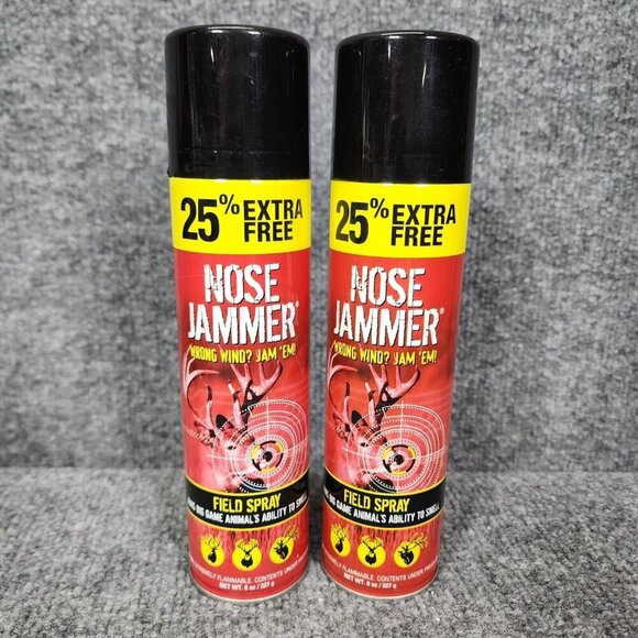 2 Nose Jammer Field Spray 8 oz Scent Killer for Hunting All Game Odor Masking - Picture 1 of 8
